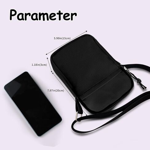 Small Sling Bag for Women Men, Fashion Canvas Crossbody Bag Travel Shoulder Bag Chest Bag with Adjustable Strap (Black) in Saudi Arabia