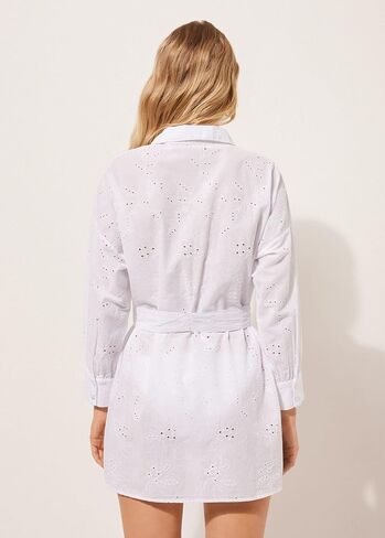 Woman's Long Shirt in Broderie Anglaise in Kuwait