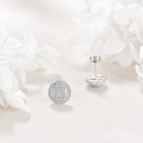 Sports Earrings Sterling Silver Sports Stud Earrings Baseball/Football/Golf Earrings Dangling Jewelry Gifts for Women in Saudi Arabia