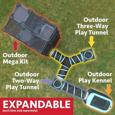 Kitty City Outdoor Catio Mega Kit for Cats, Replacement Parts, and 10' Tunnels in Kuwait