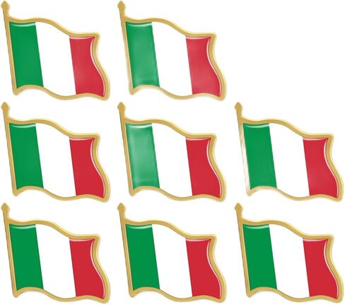 10/20/50/100 حزمة ميتال إيطاليا العلم طية صلق دبوس يلوح بالدبابيس الإيطالية الشارة الوطنية الشارة التذكارية الهدايا in Kuwait