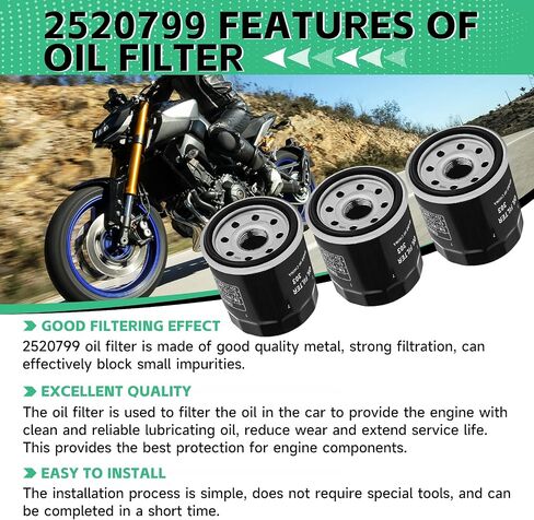2520799 فلتر الزيت 16097-0008 ل Polaris Sportsman 850 500 450 400 Ranger Scrambler 1000 XP Magnum Xplorer Xpedition 325 ، Kawasaki Ninja 400 600 Prairie 300 ZX6R Z650 Vulcan 1500 Versys 650 in Kuwait