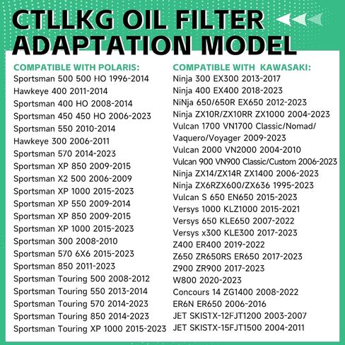 2520799 فلتر الزيت 16097-0008 ل Polaris Sportsman 850 500 450 400 Ranger Scrambler 1000 XP Magnum Xplorer Xpedition 325 ، Kawasaki Ninja 400 600 Prairie 300 ZX6R Z650 Vulcan 1500 Versys 650 in Kuwait