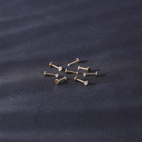 20G 18G 16G 6mm Threadless Push in Nose Stud Rings for Women Men Stainless Steel Nose Studs Nostril Piercing Jewelry CZ Nose Rings Studs1.5MM 2MM 2.5MM 3MM 8Pcs Black Silver 14K Gold Filled in Saudi Arabia