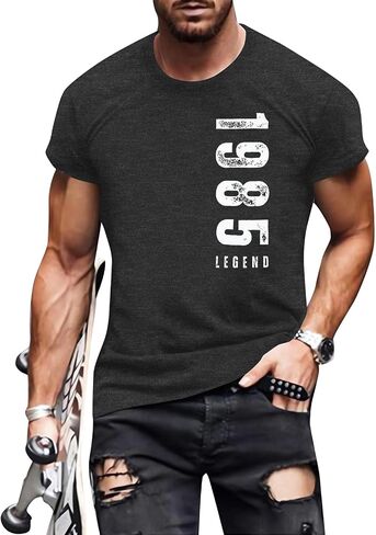 40th Birthday Shirts for Men Vintage 1985 Legend T-Shirt Mens Birthday Party Outfits Birthday Gifts for Him in Saudi Arabia