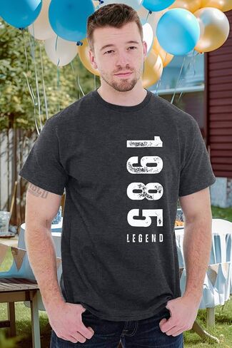 40th Birthday Shirts for Men Vintage 1985 Legend T-Shirt Mens Birthday Party Outfits Birthday Gifts for Him in Saudi Arabia
