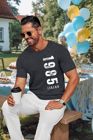 40th Birthday Shirts for Men Vintage 1985 Legend T-Shirt Mens Birthday Party Outfits Birthday Gifts for Him in Saudi Arabia