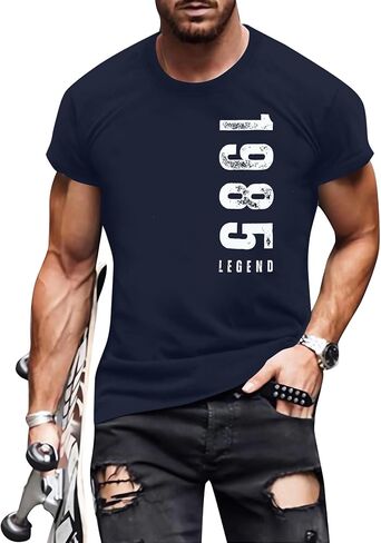 40th Birthday Shirts for Men Vintage 1985 Legend T-Shirt Mens Birthday Party Outfits Birthday Gifts for Him in Saudi Arabia