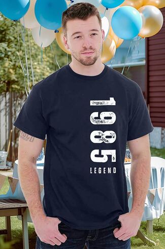 40th Birthday Shirts for Men Vintage 1985 Legend T-Shirt Mens Birthday Party Outfits Birthday Gifts for Him in Saudi Arabia
