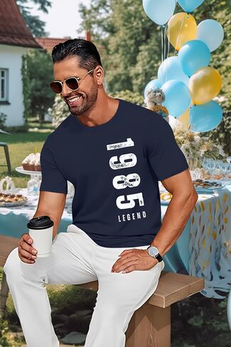 40th Birthday Shirts for Men Vintage 1985 Legend T-Shirt Mens Birthday Party Outfits Birthday Gifts for Him in Saudi Arabia