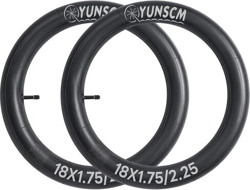 YunSCM 18" Bike Tubes 18x1.5/1.75 AV32mm Schrader Valve 18" Bicycle Inner Tubes Compatible with 18 x 1.5-1.75 Kid Bike Tire Tubes-2 Pack in Saudi Arabia