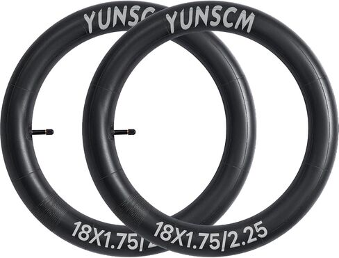 YunSCM 18" Bike Tubes 18x1.5/1.75 AV32mm Schrader Valve 18" Bicycle Inner Tubes Compatible with 18 x 1.5-1.75 Kid Bike Tire Tubes-2 Pack in Saudi Arabia