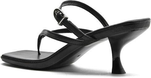 DADAWEN Women's Kitten Heels Thong Sandals Square Open Toe Buckle Slip On Flip Flops Heels Sexy Fashion Summer Dressy Wedding Party Pumps Heeled Sandals in Saudi Arabia