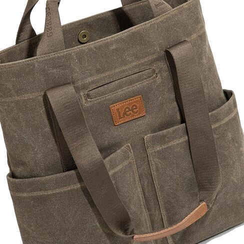 Montana West x Lee Canvas Tote Bag for Women with 2 Front Pockets Top-Handle Handbag & Shoulder Bag in Saudi Arabia