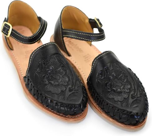 Macarena Collection Womens Shoes Leather Sandals Ankle for Women | Huarache Handmade Mexican Sandals Women | Comfortable & Stylish Womens Sandals 911 in Saudi Arabia