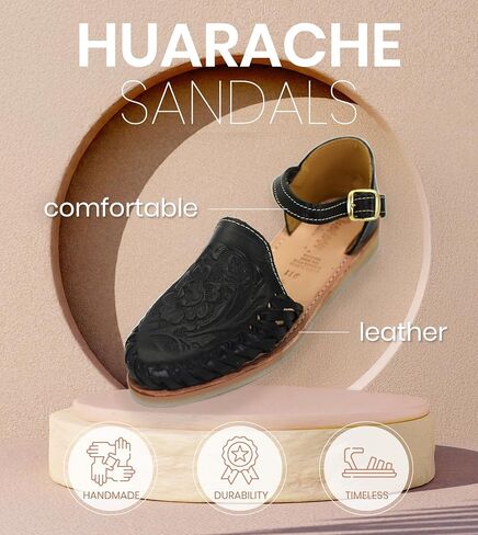 Macarena Collection Womens Shoes Leather Sandals Ankle for Women | Huarache Handmade Mexican Sandals Women | Comfortable & Stylish Womens Sandals 911 in Saudi Arabia