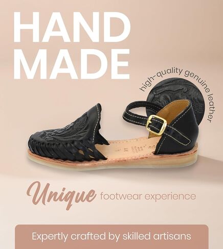 Macarena Collection Womens Shoes Leather Sandals Ankle for Women | Huarache Handmade Mexican Sandals Women | Comfortable & Stylish Womens Sandals 911 in Saudi Arabia
