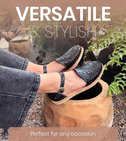 Macarena Collection Womens Shoes Leather Sandals Ankle for Women | Huarache Handmade Mexican Sandals Women | Comfortable & Stylish Womens Sandals 911 in Saudi Arabia