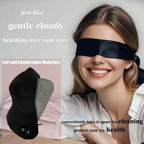 Rechargeable Cordless Heated Eye Mask for Dry Eyes - Adjustable Temperature Portable Eye Warm Compress for Migraines Styes Sinus & Sleep Ideal Gift for Men Women in Saudi Arabia