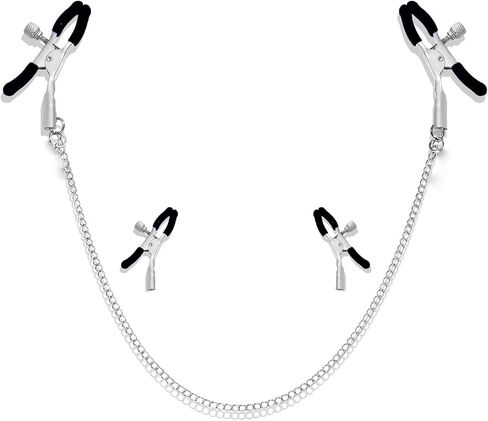 Body Chain Necklace Non Piercing for Adults Couples Stainless Steel Adjustable Pressure Body Clips Necklace Clamp with Chain Non-Piercing Jewelry in Saudi Arabia