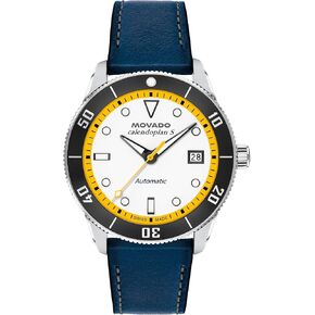 Movado Heritage Calendoplan S Men's Luxury Automatic Watch - Swiss Self-Winding Movement, Leather Strap, Water Resistance 100 Meters (10ATM) - Classic Mechanical Timepiece - Gift for Him - 40mm