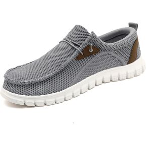 Black Shoes Mens Loafers & Slip-ons|Casual Dress Business Boat Shoes Lightweight Slip on Walking Sneakers Slippers