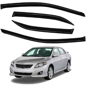 Side Window Deflectors Rain Guards Vent Window Visors for Toyota Corolla 2009-2013 Front Rear