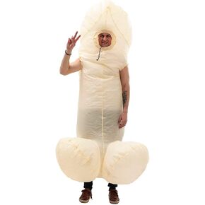 Vrogadso Peni Costume, Funny Costumes Inflatable-White Style 2