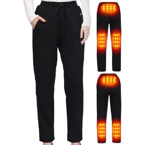 Women Heated Pants, Soft Heating Sweat Pants for Womens,4 in 1 Smart Controller