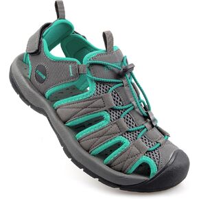 صندلات المشي لمسافات طويلة المشي لمسافات طويلة للنساء الرياضة Sandal Sandal Outdoor Red Female Lace-Up Water Shoes Size 6-10