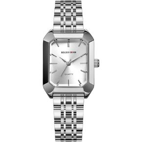 GOLDEN HOUR Women's Rectangular Quartz Watch, Gold Tone Stainless Steel Band in Kuwait