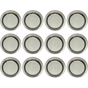 Multi-Purpose Electroplated Steel Plate, Iron Plate, Metal Tray, Metal Dish for Painting & Incense Heater Burner, Electric Incense Burner, 3.5 x 0.6cm (12)
