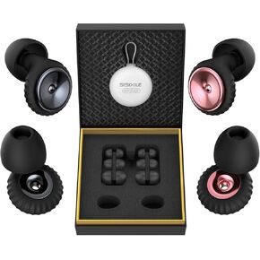 Ear Plugs for Sleeping Noise Cancelling: 2 Pairs of Soft Earplugs for 35dB Noise Reduction - Reusable Hearing Protection for Sleep Work and Study Focus - Office Workers and Noise-Sensitive Individuals