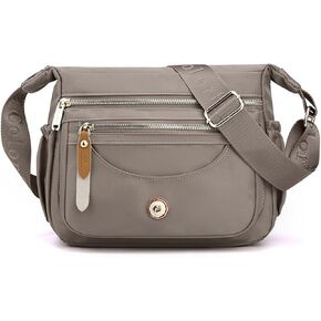 Crossbody Bags for Women Ultra-light Shoulder Bag Ladies Handbag with Adjustable Wide Strap Hobos & Shoulder Bags Satchels for Outdoors Workout Travel Shopping Messenger Bag Daily Use Gray