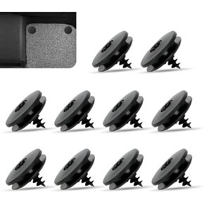 10 PCS Car Carpet Fixer Set, Non-Slip Plastic Foot Mat Clip Clips, Car Floor Screw Interior Replaceable Accessories, Universal for Most Cars (Black)