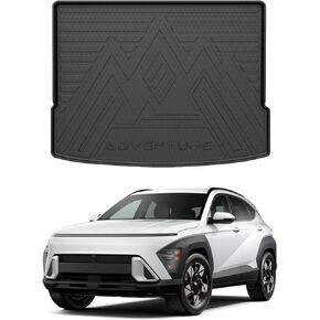 Mixsuper Cargo Liner for Hyundai Kona/Kona Electric (EV) 2024-2025, Trunk Mat for Hyundai Kona Accessories Cargo Mat Rear Trunk Liner Black