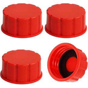 4PCS Gallon Gas Can Caps, 5 Gallon Coarse Thread Gas Lid for Gasoline, Plastic and Metal Gas Tank Lid, Portable Diesel Fuel Can Cover, Universal Automotive Gas Spout Cap Replacement