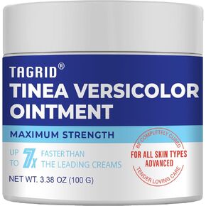 ترقية Tagrid Tinea Versicolor Treatment: قوة رياضية إضافية للرياضيات القدمين للبشر 100G - كريم مضاد للفطريات يتصرف بسرعة لعلاج الفطريات على الجلد (3.38 أوقية)