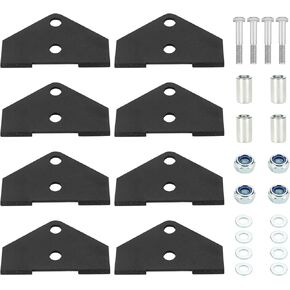 2'' Front & Rear Leveling Lift Kits Full Lift Kit Compatible with Polaris UTV Ranger RZR 800 2008-2014, Ranger RZR 4 800 2012-2014, 2 in Rise Mount Brackets