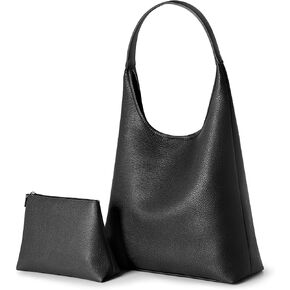 Tote Bag for Women Vegan Leather Soft Designer Slouchy Shoulder Hobo Bag Handbags and Purses for Work School Daily