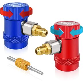 Fanovo R1234YF Adjoper ، محول 1234yf قابل للتعديل ، محول R1234YF الجانبي للضغط العالي والمنخفض ، محول مبرد A/C لـ R1234YF ، موصل محول مقياس Mafold R1234YF ،