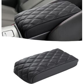 GIANT PANDA Custom Fit Center Console Cover for 2013-2018 Nissan Altima- Waterproof Faux Leather Armrest Center Cover - Full Protection - Black