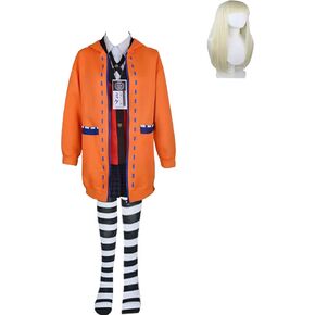 Women Yumeko Jabami Cosplay Costume Yomoduki Runa Cosplay Costume School Uniform with Wigs with Accessories