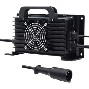 48 Volts 15 AMP Replacement Golf Cart Battery Charger for 48 Volt Club Car Golf Cart with Round 3 Pin Plug Waterproof IP67