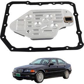 4L30E Transmission Filter Oil Pan Gasket Kit Compatible With 1992-2000 BMW 318 325 328 323 525 528 Z3 E34 E36 E39 Replaces 24111-218-899 96015432