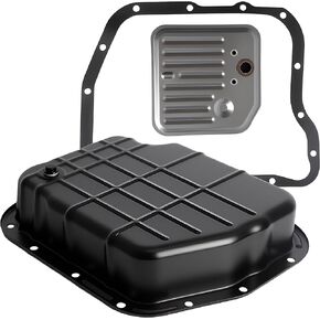46RE 47RE 48RE Transmission Oil Pan Kit w/Gasket & Filter, for Dodge Ram 1500 2500 3500 1998-2006, for Dodge B1500/2500/3500 1998, for Dodge Dakota Durango 1998-2003 - 4.7L 5.2L 5.9L 6.7L 8.0L 8.3L