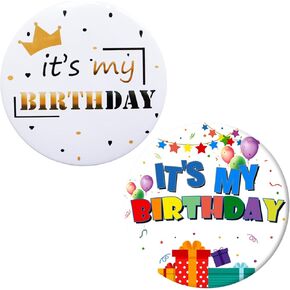 Happy Birthday Badge Pin It's My Birthday Pin for Women Men, Birthday Button Pin for Birthday Party Award Brooches Decorations