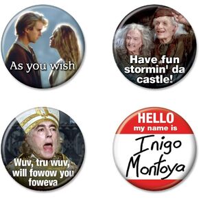 Princess Bride Quotes Button Set