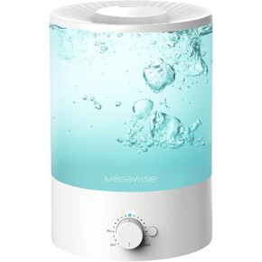 Megawise Topfill 7-Color Night Light Mittififier لغرفة نوم الأطفال مع سعة 3.5 لتر كبيرة ، لا يوجد تصميم تسرب غلق إغلاق الضباب التلقائي ، خزان آمن للزيت العطرية