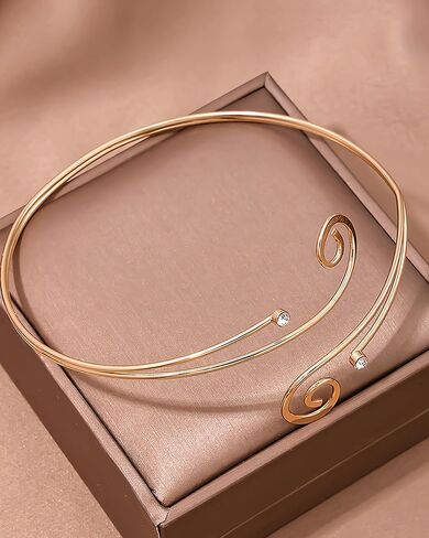 Gold Arm Cuff for Women Trendy Layered Swirl Arm Cuff Upper Arm Adjustable Gold Bikini Bangle Armband Summer Beach Hawaiian Armlet Jewelry Accessories Gifts for Her in Saudi Arabia